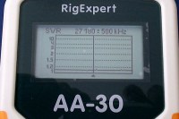 RIGEXPERT AA-30 Analizator antenowy KF Gotowy pomiar na całym paśmie CB, Pomiar wykonywany jest jednorazowo po przyciśnięciu OK